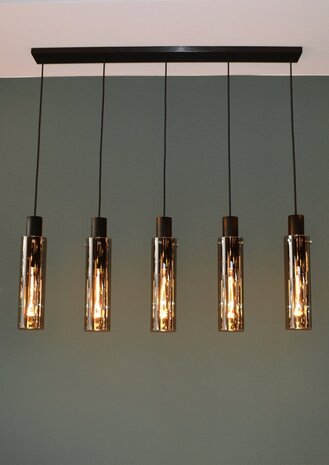 Lucide ORLANDO - Hanglamp - 5xE27 - Fumé Lucide ORLANDO - Hanglamp - 5xE27 - Fumé