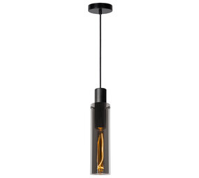 Lucide ORLANDO - Hanglamp - Ø 10 cm - 1xE27 - Fumé Lucide ORLANDO - Hanglamp - Ø 10 cm - 1xE27 - Fumé