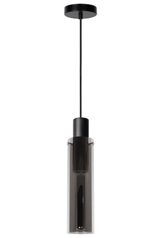 Lucide ORLANDO - Hanglamp - Ø 10 cm - 1xE27 - Fumé