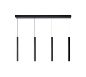 Lucide LORENZ - Hanglamp - LED Dimb. - 4x4W 3000K - Zwart Lucide LORENZ - Hanglamp - LED Dimb. - 4x4W 3000K - Zwart