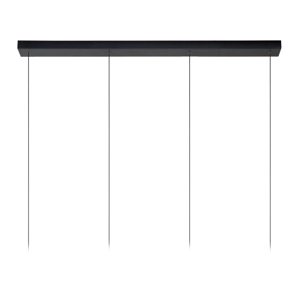 Lucide LORENZ - Hanglamp - LED Dimb. - 4x4W 3000K - Zwart Lucide LORENZ - Hanglamp - LED Dimb. - 4x4W 3000K - Zwart