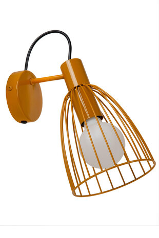 Lucide MACARONS - Wandlamp - 1xE27 - Okergeel Lucide MACARONS - Wandlamp - 1xE27 - Okergeel