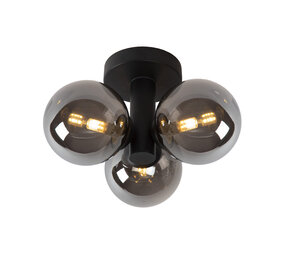 Lucide TRUDY - Plafonnière Badkamer - Ø 28 cm - 3xG9 - IP44 - Zwart Lucide TRUDY - Plafonnière Badkamer - Ø 28 cm - 3xG9 - IP44 - Zwart