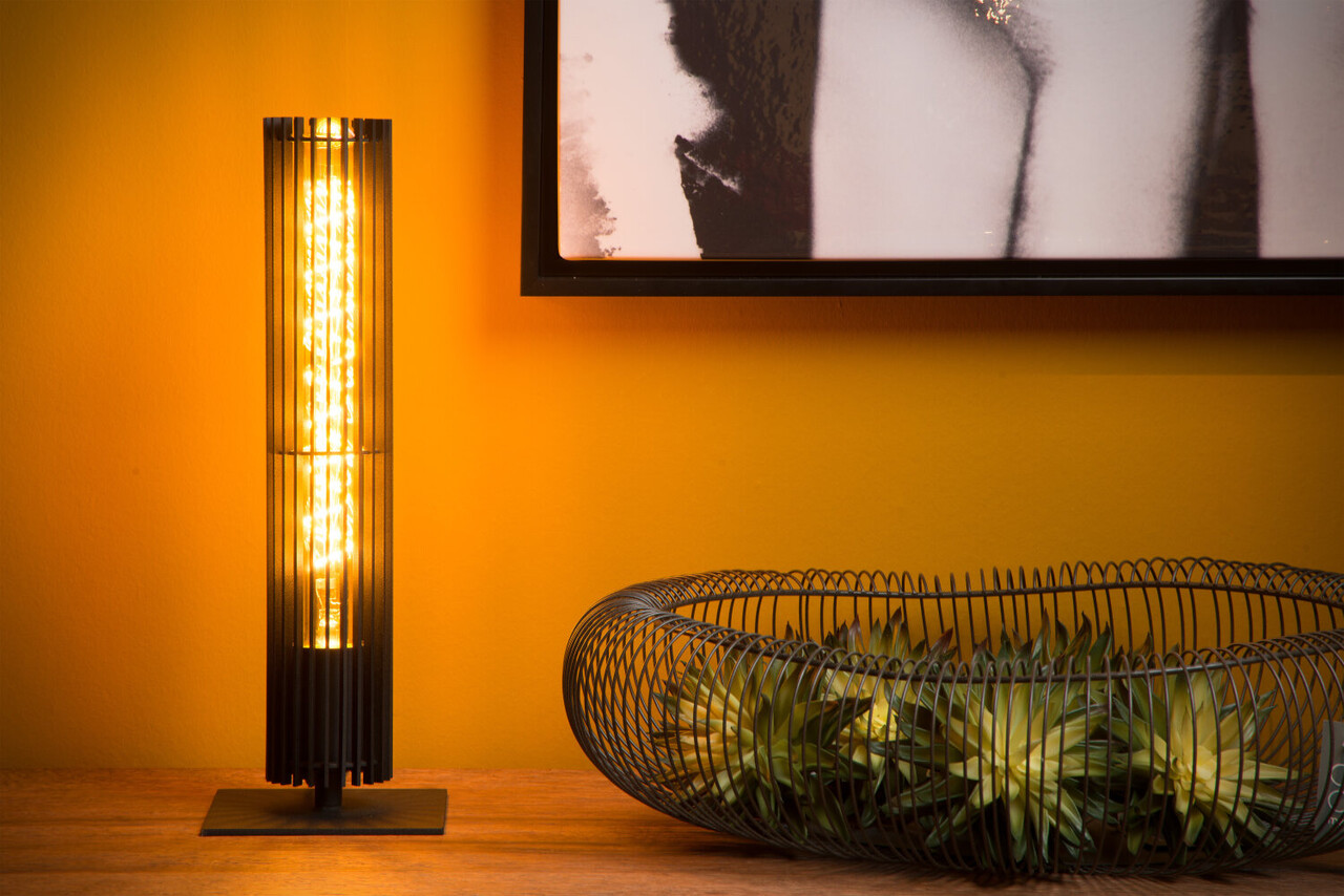 Lucide LIONEL - Tafellamp - 1xE27 - Zwart Lucide LIONEL - Tafellamp - 1xE27 - Zwart