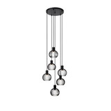Lucide MIKAELA - Hanglamp - Ø 35 cm - 6xE14 - Zwart Lucide MIKAELA - Hanglamp - Ø 35 cm - 6xE14 - Zwart