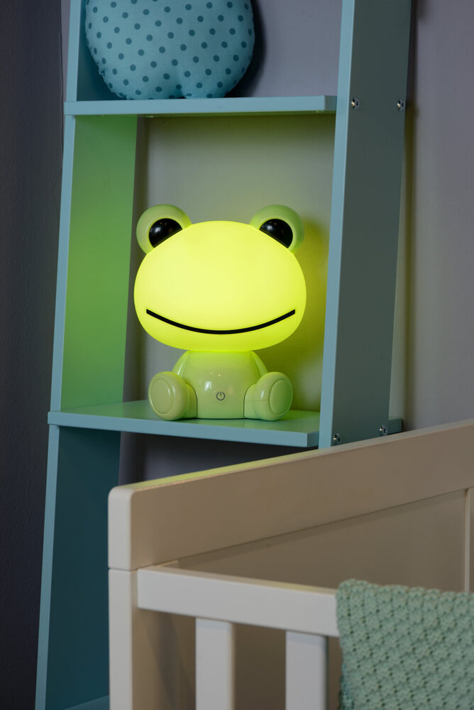 Lucide DODO FROG - Tafellamp Kinderkamer - LED 3 StepDim - 3x3W 4000K - Groen Lucide DODO FROG - Tafellamp Kinderkamer - LED 3 StepDim - 3x3W 4000K - Groen