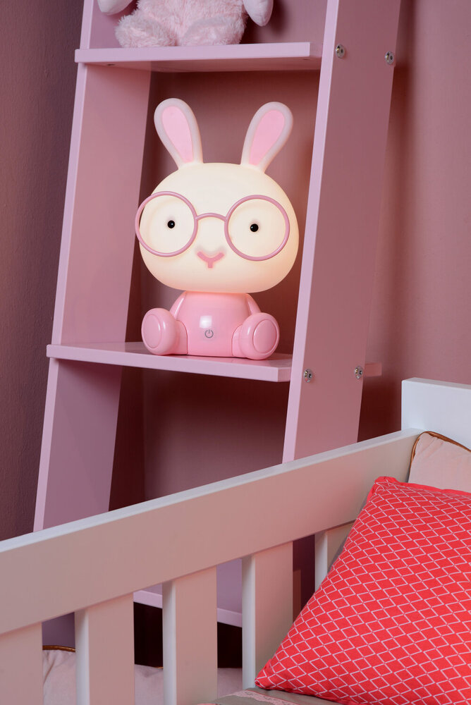 Lucide DODO RABBIT - Tafellamp Kinderkamer - LED 3 StepDim - 1x3W 4000K - Roze Lucide DODO RABBIT - Tafellamp Kinderkamer - LED 3 StepDim - 1x3W 4000K - Roze