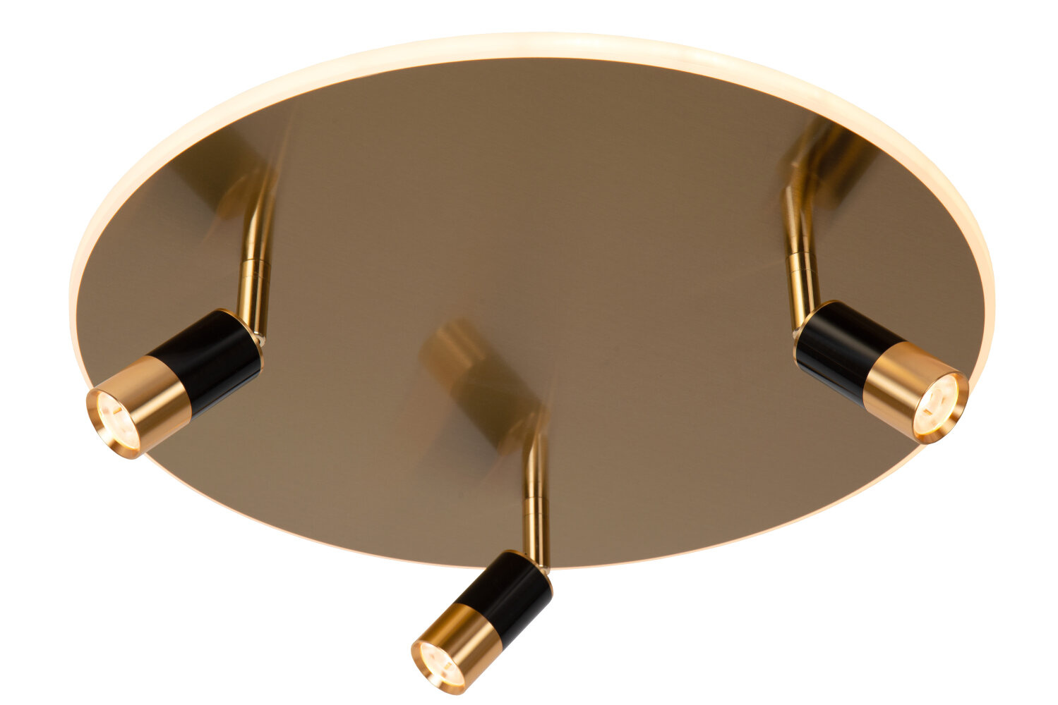 Lucide JUBEL - Plafonnière - Ø 48 cm - LED - CCT - 2500K/3000K - Mat Goud / Messing