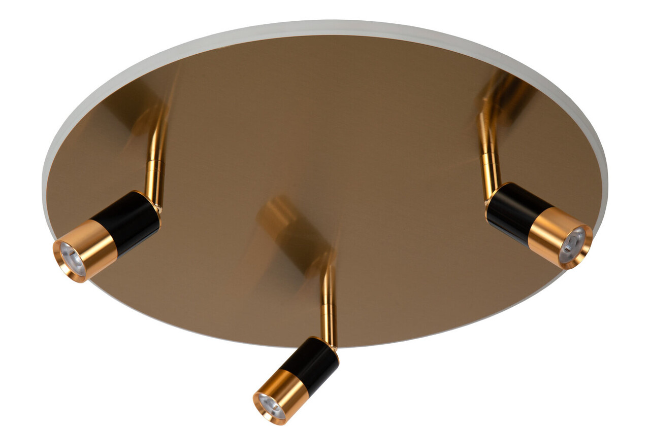 Lucide JUBEL - Plafonnière - Ø 48 cm - LED - CCT - 2500K/3000K - Mat Goud / Messing Lucide JUBEL - Plafonnière - Ø 48 cm - LED - CCT - 2500K/3000K - Mat Goud / Messing