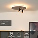 Lucide JUBEL - Plafonnière - Ø 40 cm - LED - CCT - 2500K/3000K - Zwart chroom Lucide JUBEL - Plafonnière - Ø 40 cm - LED - CCT - 2500K/3000K - Zwart chroom