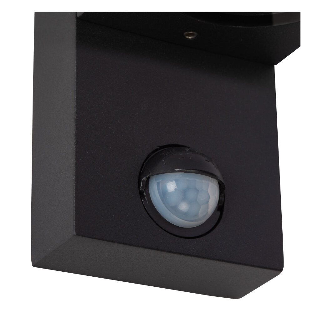 Lucide ZARO IR - Wandspot / Wandlamp Binnen/Buiten - 2xGU10 - IP65 - Beweging & dag/nacht sensor (uitschakelbaar) - Zwart Lucide ZARO IR - Wandspot / Wandlamp Binnen/Buiten - 2xGU10 - IP65 - Beweging & dag/nacht sensor (uitschakelbaar) - Zwart