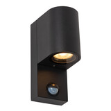 Lucide ZARO IR - Wandspot / Wandlamp Binnen/Buiten - 1xGU10 - IP65 - Beweging & dag/nacht sensor (uitschakelbaar) - Zwart Lucide ZARO IR - Wandspot / Wandlamp Binnen/Buiten - 1xGU10 - IP65 - Beweging & dag/nacht sensor (uitschakelbaar) - Zwart