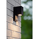 Lucide ZARO - Wandspot / Wandlamp Binnen/Buiten - 1xGU10 - IP65 - Beweging & dag/nacht sensor (uitschakelbaar) - Zwart