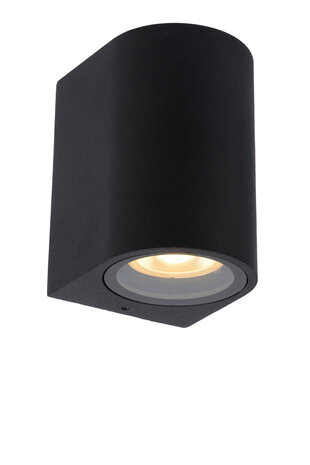 Lucide ZARO - Wandspot / Wandlamp Binnen/Buiten - 1xGU10 - IP44 - Zwart Lucide ZARO - Wandspot / Wandlamp Binnen/Buiten - 1xGU10 - IP44 - Zwart