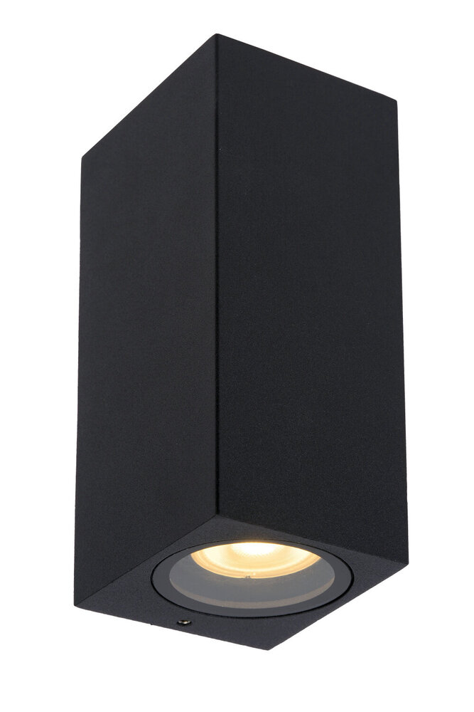 Lucide ZARO - Wandspot / Wandlamp Binnen/Buiten - 2xGU10 - IP65 - Zwart