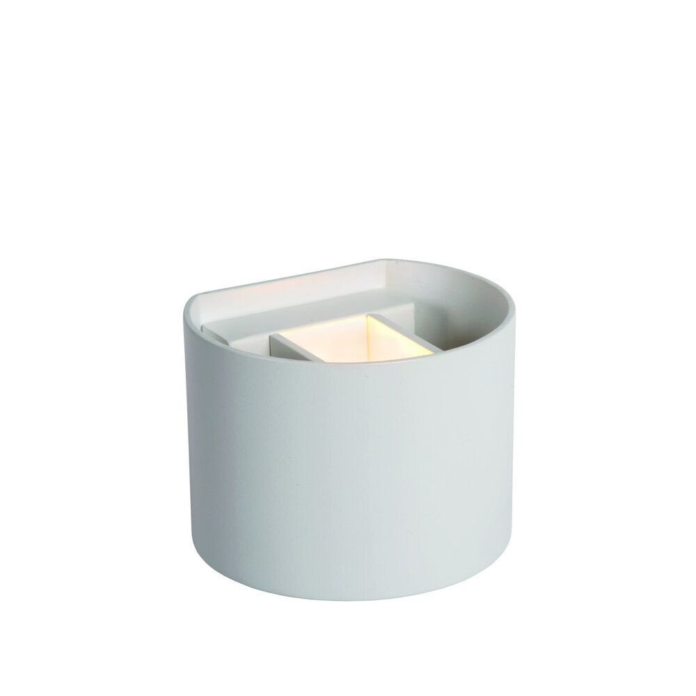 Lucide AXI - Wandspot / Wandlamp Badkamer - LED - 2x3,5W 2700K - IP54 - Verstelbare stralingshoek - Wit