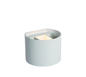 Lucide AXI - Wandspot / Wandlamp Badkamer - LED - 2x3,5W 2700K - IP54 - Verstelbare stralingshoek - Wit