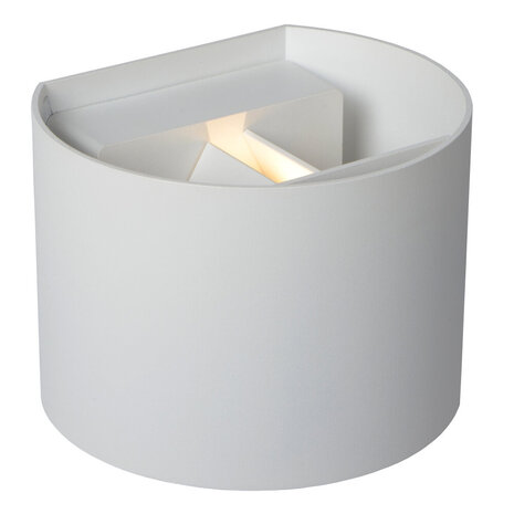 Lucide AXI - Wandspot / Wandlamp Badkamer - LED - 2x3,5W 2700K - IP54 - Verstelbare stralingshoek - Wit