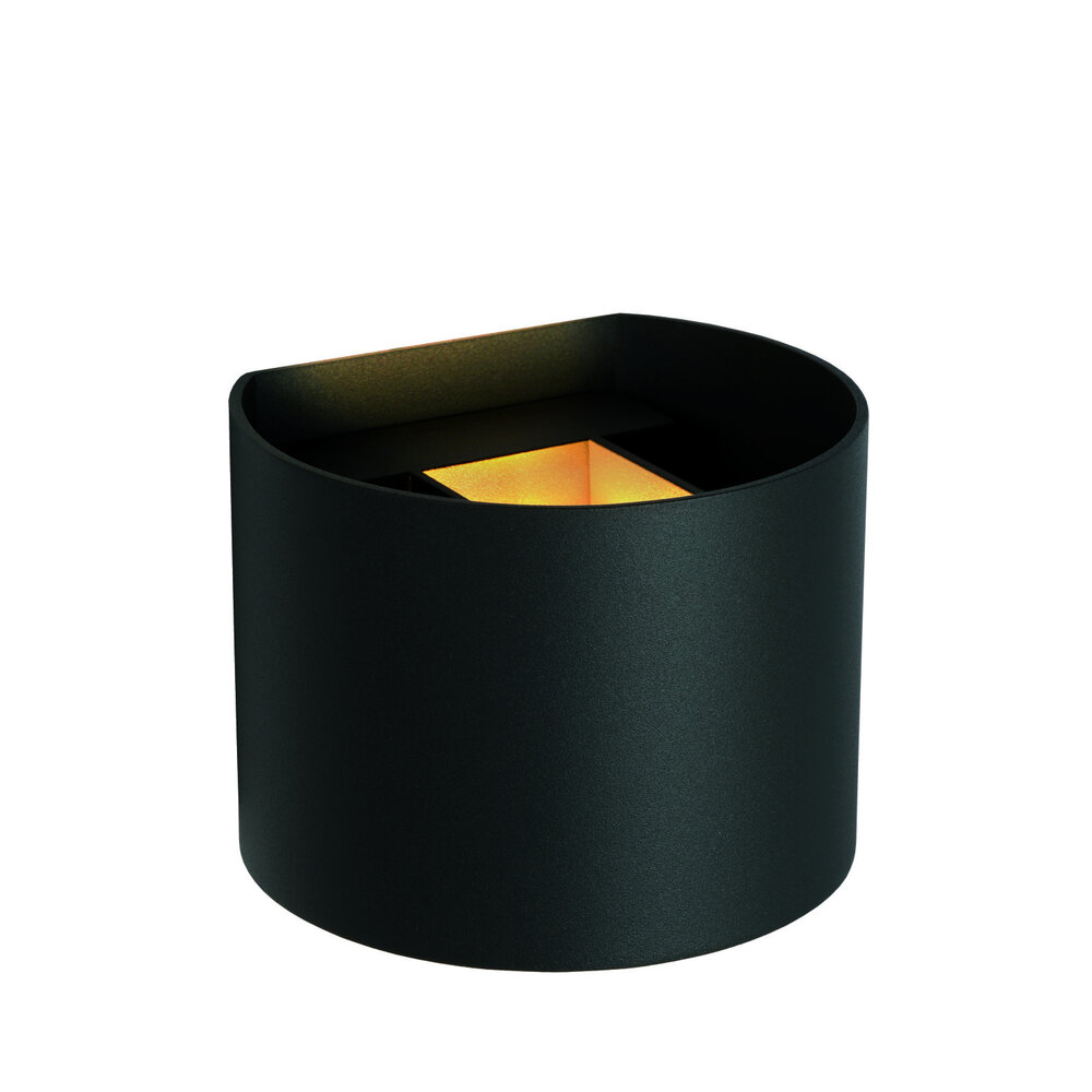 Lucide AXI - Wandspot / Wandlamp Badkamer - LED - 2x3,5W 2700K - IP54 - Verstelbare stralingshoek - Zwart