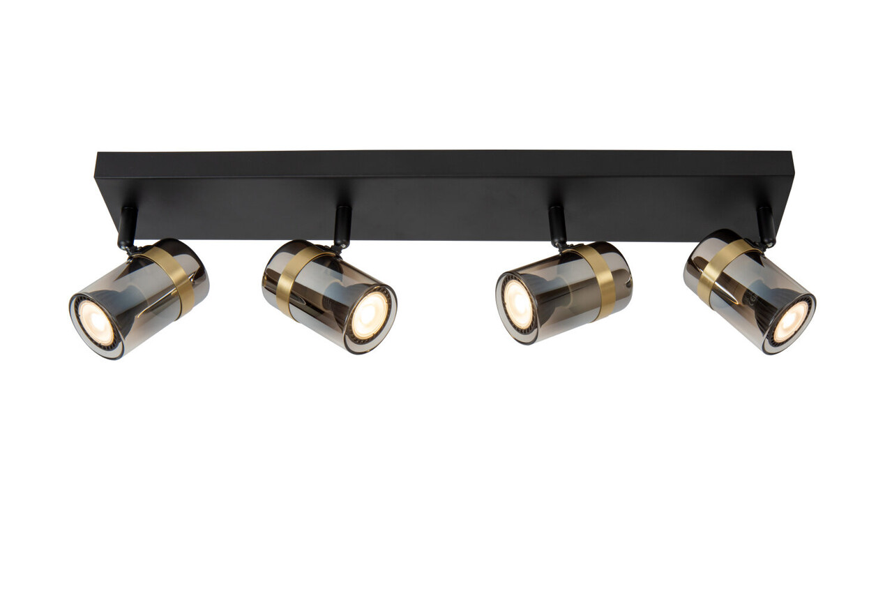 Lucide UPTON - Plafondspot - 4xGU10 - Fumé Lucide UPTON - Plafondspot - 4xGU10 - Fumé