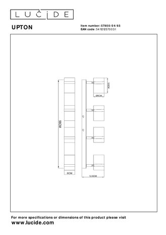 Lucide UPTON - Plafondspot - 4xGU10 (MR16) - Fumé Lucide UPTON - Plafondspot - 4xGU10 (MR16) - Fumé