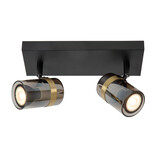 Lucide UPTON - Plafondspot - 2xGU10 - Fumé