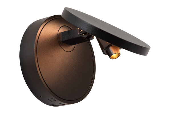 Lucide UFOR - Wandlamp - Ø 12 cm - LED Dim to warm - 1800K/3000K - Zwart | Premium Lucide UFOR - Wandlamp - Ø 12 cm - LED Dim to warm - 1800K/3000K - Zwart | Premium