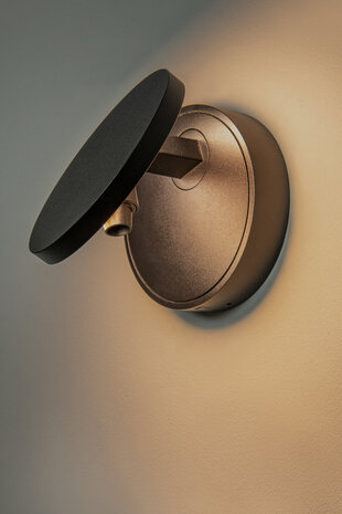 Lucide UFOR - Wandlamp - Ø 12 cm - LED Dim to warm - 1800K/3000K - Zwart | Premium Lucide UFOR - Wandlamp - Ø 12 cm - LED Dim to warm - 1800K/3000K - Zwart | Premium