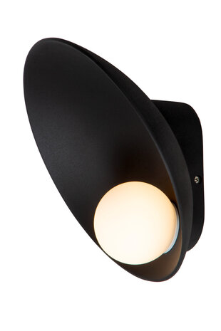 Lucide RAYNELL - Wandlamp - LED Dimb. - 1x6W 3000K - Zwart Lucide RAYNELL - Wandlamp - LED Dimb. - 1x6W 3000K - Zwart