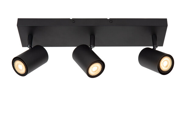 Lucide AMIGO - Plafondspot - 3xGU10 (MR16) - Zwart Lucide AMIGO - Plafondspot - 3xGU10 (MR16) - Zwart