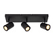 Lucide AMIGO - Plafondspot - 3xGU10 (MR16) - Zwart Lucide AMIGO - Plafondspot - 3xGU10 (MR16) - Zwart