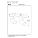 Lucide AMIGO - Plafondspot - 2xGU10 (MR16) - Zwart Lucide AMIGO - Plafondspot - 2xGU10 (MR16) - Zwart