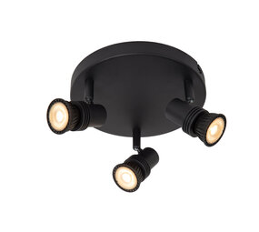 Lucide KIANTI - Plafondspot - Ø 21 cm - 3xGU10 - Zwart Lucide KIANTI - Plafondspot - Ø 21 cm - 3xGU10 - Zwart