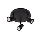 Lucide KIANTI - Plafondspot - Ø 21 cm - 3xGU10 (MR16) - Zwart