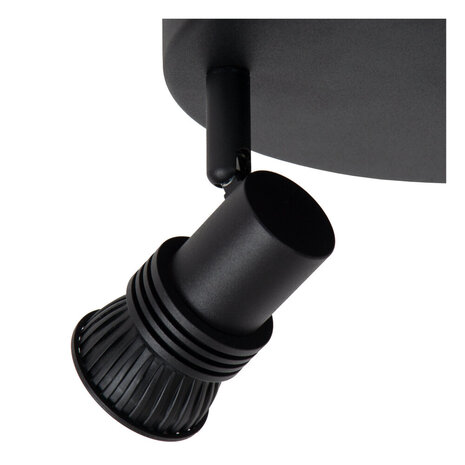 Lucide KIANTI - Plafondspot - Ø 21 cm - 3xGU10 (MR16) - Zwart