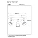 Lucide KIANTI - Plafondspot - Ø 21 cm - 3xGU10 (MR16) - Zwart