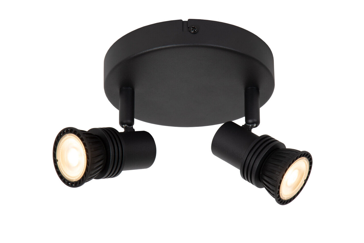 Lucide KIANTI - Plafondspot - Ø 15 cm - 2xGU10 (MR16) - Zwart Lucide KIANTI - Plafondspot - Ø 15 cm - 2xGU10 (MR16) - Zwart