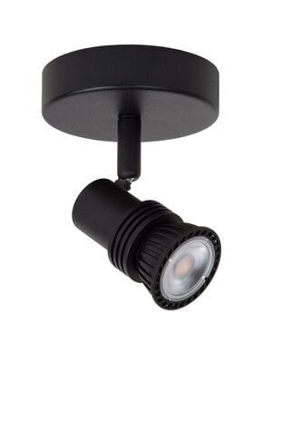 Lucide KIANTI - Plafondspot - Ø 10 cm - 1xGU10 (MR16) - Zwart