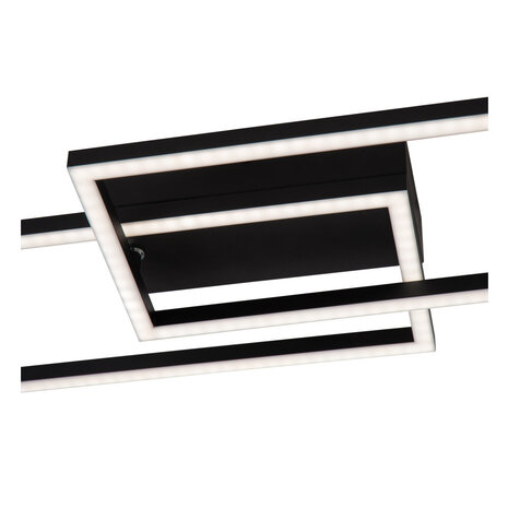 Lucide ARIANNE - Plafonnière - LED - CCT - 1x23W 2700K/4000K - Zwart Lucide ARIANNE - Plafonnière - LED - CCT - 1x23W 2700K/4000K - Zwart