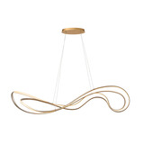 Lucide SARDANA - Hanglamp - LED Dimb. - 1x54W 2700K - Mat Goud / Messing | Premium