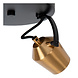 Lucide EMILE - Plafondspot - Ø 20 cm - 2xGU10 (MR16) - Mat Goud / Messing