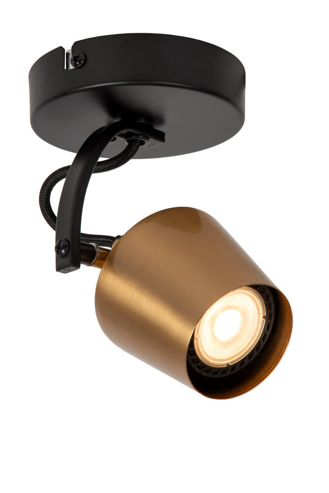 Lucide EMILE - Plafondspot - Ø 10,5 cm - 1xGU10 - Mat Goud / Messing Lucide EMILE - Plafondspot - Ø 10,5 cm - 1xGU10 - Mat Goud / Messing