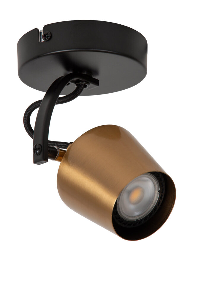 Lucide EMILE - Plafondspot - Ø 10,5 cm - 1xGU10 (MR16) - Mat Goud / Messing Lucide EMILE - Plafondspot - Ø 10,5 cm - 1xGU10 (MR16) - Mat Goud / Messing