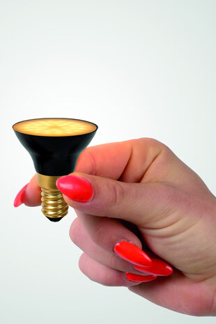 Lucide G45 - Led lamp - Ø 4,3 cm - LED 3 StepDim - E14 - 1x5W 2700K - Zwart Lucide G45 - Led lamp - Ø 4,3 cm - LED 3 StepDim - E14 - 1x5W 2700K - Zwart