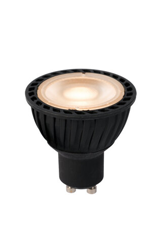 Lucide MR16 - Led lamp - Ø 5 cm - LED - GU10 (MR16) - 1x5W 2700K - Dag/nacht sensor - Zwart