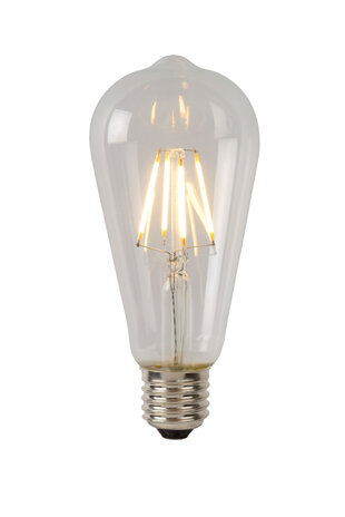 Lucide ST64 Class B - Filament lamp - Ø 6,4 cm - LED Dimb. - E27 - 1x7W 2700K - Transparant Lucide ST64 Class B - Filament lamp - Ø 6,4 cm - LED Dimb. - E27 - 1x7W 2700K - Transparant