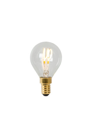 Lucide P45 - Filament lamp - Ø 4,5 cm - LED Dimb. - E14 - 1x3W 2700K - Transparant Lucide P45 - Filament lamp - Ø 4,5 cm - LED Dimb. - E14 - 1x3W 2700K - Transparant