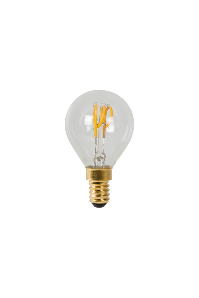 Lucide P45 - Filament lamp - Ø 4,5 cm - LED Dimb. - E14 - 1x3W 2700K - Transparant Lucide P45 - Filament lamp - Ø 4,5 cm - LED Dimb. - E14 - 1x3W 2700K - Transparant