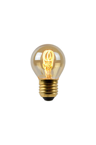 Lucide G45 - Filament lamp - Ø 4,5 cm - LED Dimb. - E27 - 1x3W 2200K - Amber Lucide G45 - Filament lamp - Ø 4,5 cm - LED Dimb. - E27 - 1x3W 2200K - Amber
