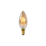 Lucide C35 - Filament lamp - Ø 3,5 cm - LED Dimb. - E14 - 1x3W 2200K - Amber Lucide C35 - Filament lamp - Ø 3,5 cm - LED Dimb. - E14 - 1x3W 2200K - Amber